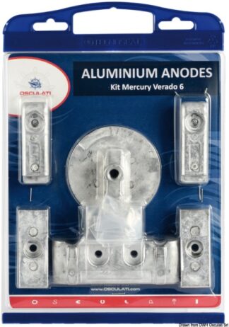 Kit anodi 8 pz Verado 6 magnesio - 43.356.02 Osculati Anodi, soffietti motore