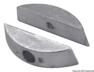 Anodo alluminio Volvo eliche pieghevoli - 43.555.10 Osculati Anodi, soffietti motore
