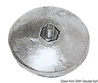 Anodo a rosa 110 mm accoppiato 540 gr Alluminio - 43.601.04 Osculati Anodi, soffietti motore