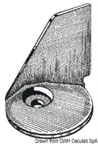 Anodo pinna Tohatsu 35/40HP - 43.640.01 Osculati Anodi, soffietti motore