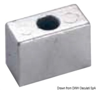 Anodo Tohatsu 9,9/15/18 HP - 43.640.05 Osculati Anodi, soffietti motore