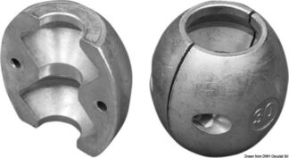 Anodo oliva alluminio asse mm 45 - 43.802.45 Osculati Anodi, soffietti motore