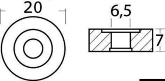 Anodo magnesio a rondella - 43.823.93 Osculati Anodi, soffietti motore
