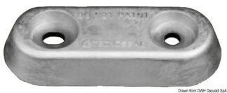 Anodo ovale VETUS in Magnesio 80 g - 43.902.15 Osculati Anodi, soffietti motore