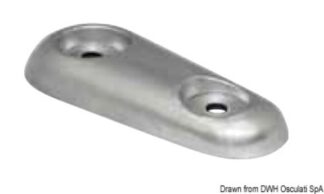 Anodo ovale alluminio VETUS 390 g - 43.902.25 Osculati Anodi, soffietti motore
