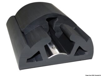 Profilo parabordo Bino nero 90 mm - 12 mt - 44.045.03 Osculati Profili parabordo