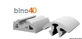 Profilo parabordo BINO 40 grigio - 12 mt - 44.046.00 Osculati Profili parabordo