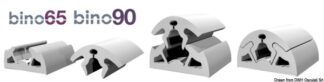 Profilo parabordo BINO 90 grigio - 44.046.03 Osculati Profili parabordo