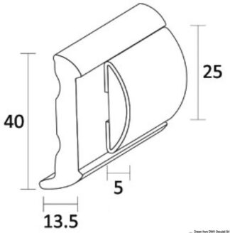 Base standard SPHAERA 25 - 24 mt - 44.061.25 Osculati Profili parabordo