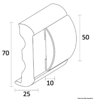 Base standard SPHAERA 50 - 24 mt - 44.061.50 Osculati Profili parabordo