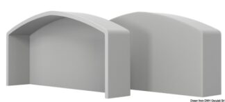 Terminale QBE 90 grigio RAL 7047 - 44.105.02 Osculati Profili parabordo