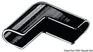 Angolare parabordo nylon nero - 44.343.50 Osculati Profili parabordo