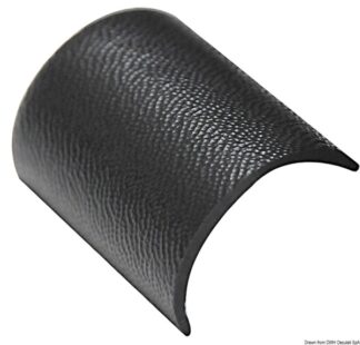 Terminale profilato plastica nera - 44.479.04 Osculati Profili parabordo