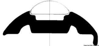 Base per profili PVC bianco 30 mm - 44.480.16 Osculati Profili parabordo