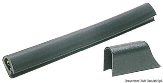 Profilo PVC mm 37 x 45 nero - 44.482.02 Osculati Profili parabordo