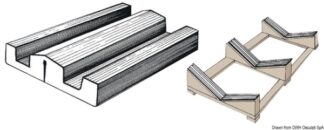 Profilato PVC 73 x 16 mm (rotolo 24 m) - 44.756.85 Osculati Profili parabordo