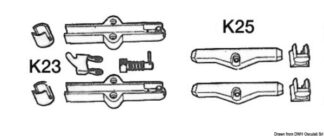 Kit K 25 per cavi C2/C7/C8 - 45.047.25 Osculati Timonerie