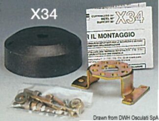 Coprimozzo per T 71 90° - 45.055.02 Osculati Timonerie