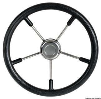 Volante mm 400 nero - 45.129.40 Osculati Timonerie