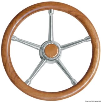 Volante A inox/teak 350 mm - 45.135.05 Osculati Timonerie