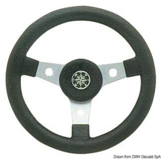 Volante Delfino nero 310 mm - 45.158.10 Osculati