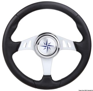 Volante Skipper nero mm 350 - 45.158.40 Osculati Timonerie