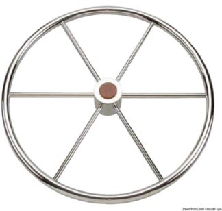 Timone ruota inox 6 razze 700 mm - 45.164.75 Osculati Timonerie