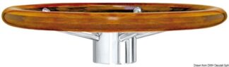 Volante corona in teak mm 400 - 45.168.02 Osculati Timonerie