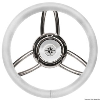 Volante Bliz poliuretano morbido bianco - 45.169.03 Osculati Timonerie