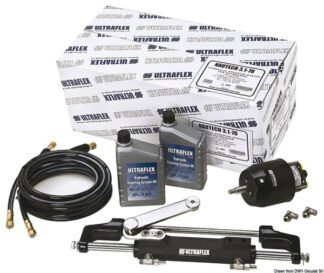 Timoneria Nautech 3 max 300 HP cilindro OBF/2 - 45.283.02 Osculati Timonerie