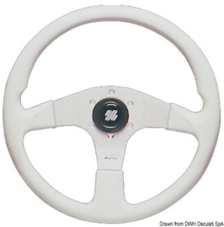 Volante Corsica bianco 350 mm - 45.383.34 Osculati Timonerie
