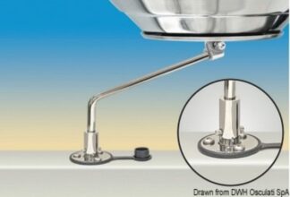 Supporto per barbecue Magma a filo trincarino - 48.512.06 Osculati Sedili, tavoli, gambe, roll bar e portaoggetti