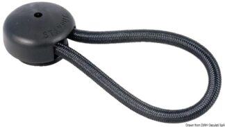 Gancio elastico nero 80 mm - 46.092.80 Osculati Tendalini