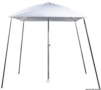 Ombrellone "PARASOL" pieghevole per barca bianco - 46.891.01 Osculati Tendalini
