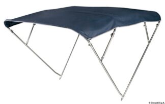 Capottina 4 archi Inox alta cm 260/270 blu - 46.921.24 Osculati Tendalini