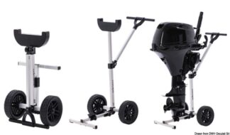 Cavalletto con ruote pieghevole - 47.372.60 Osculati Supporti motore