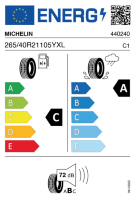 Pneumatici Auto Estivi MICHELIN PI-SP4 265/40ZR21 (105Y) XL - immagine 2