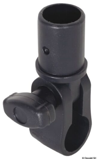 Base di fissaggio snodato tubi Ø32mm per corrimano Ø25mm - 48.100.01 Osculati Sedili, tavoli, gambe, roll bar e portaoggetti
