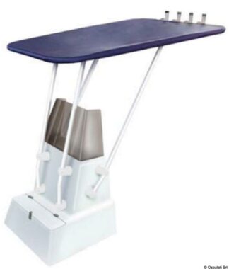 T-Top professionale Heavy Duty bianco con telo blu - 48.193.01 Osculati Sedili, tavoli, gambe, roll bar e portaoggetti