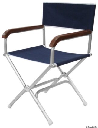 Sedia pieghevole Director poliestere blu - 48.353.18 Osculati Sedili, tavoli, gambe, roll bar e portaoggetti