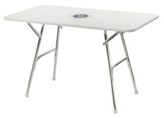 Tavolo pieghevole rettangolare 110x60 cm. - 48.354.06 Osculati Sedili, tavoli, gambe, roll bar e portaoggetti