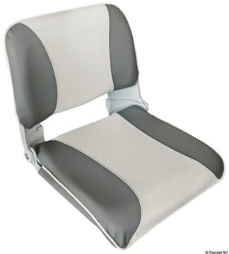 Sedile con schienale ribaltab.e sfil. Grigio chiaro/scuro - 48.402.02 Osculati Sedili, tavoli, gambe, roll bar e portaoggetti