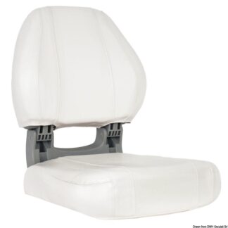 Sedile ergonomico Sirocco bianco - 48.407.01 Osculati Sedili, tavoli, gambe, roll bar e portaoggetti