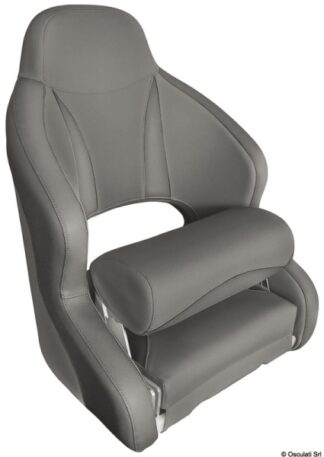 Sedile guida H52 grigio medio - 48.410.09 Osculati Sedili, tavoli, gambe, roll bar e portaoggetti
