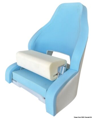 Sedile anatomico con flip up RM52 da rivestire - 48.410.21 Osculati Sedili, tavoli, gambe, roll bar e portaoggetti