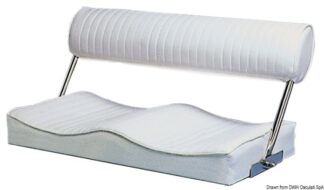 Sedile biposto ribaltabile 80 x 40 cm - 48.412.00 Osculati Sedili, tavoli, gambe, roll bar e portaoggetti