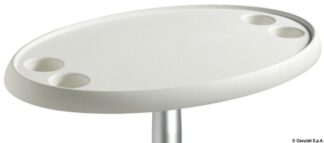 Tavolo ovale bianco 762 x 457 mm - 48.417.51 Osculati Sedili, tavoli, gambe, roll bar e portaoggetti