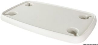 Tavolo rettangolare bianco 760 x 460 mm - 48.417.52 Osculati Sedili, tavoli, gambe, roll bar e portaoggetti