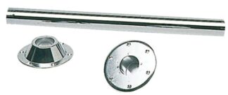 Gambo tavolo fisso 700 mm acciaio cromato - 48.418.01 Osculati Sedili, tavoli, gambe, roll bar e portaoggetti