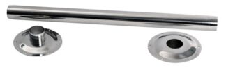 Gamba tavolo fisso inox 670 mm - 48.418.03 Osculati Sedili, tavoli, gambe, roll bar e portaoggetti